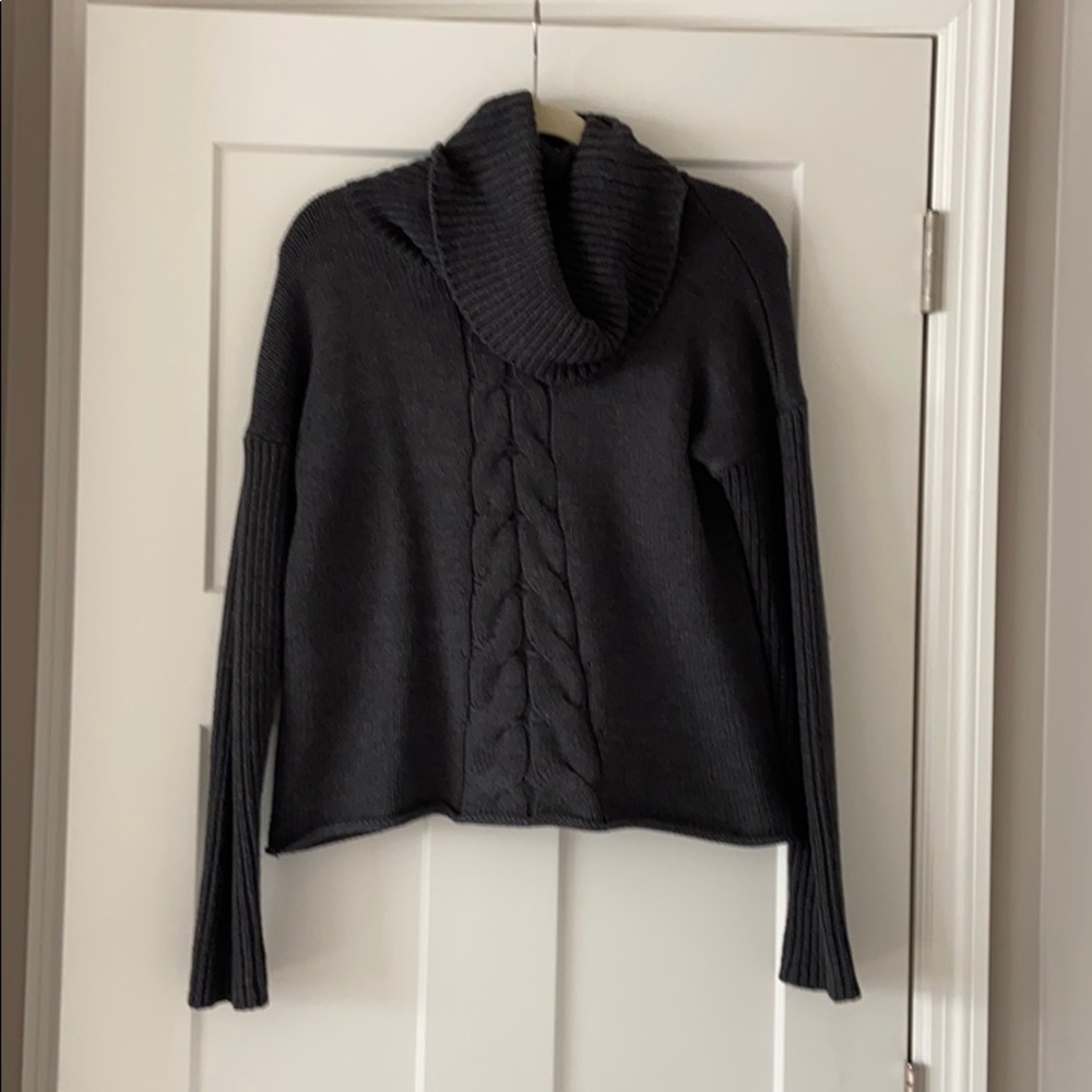 Express Cable Knit Cowl Turtleneck Sweater